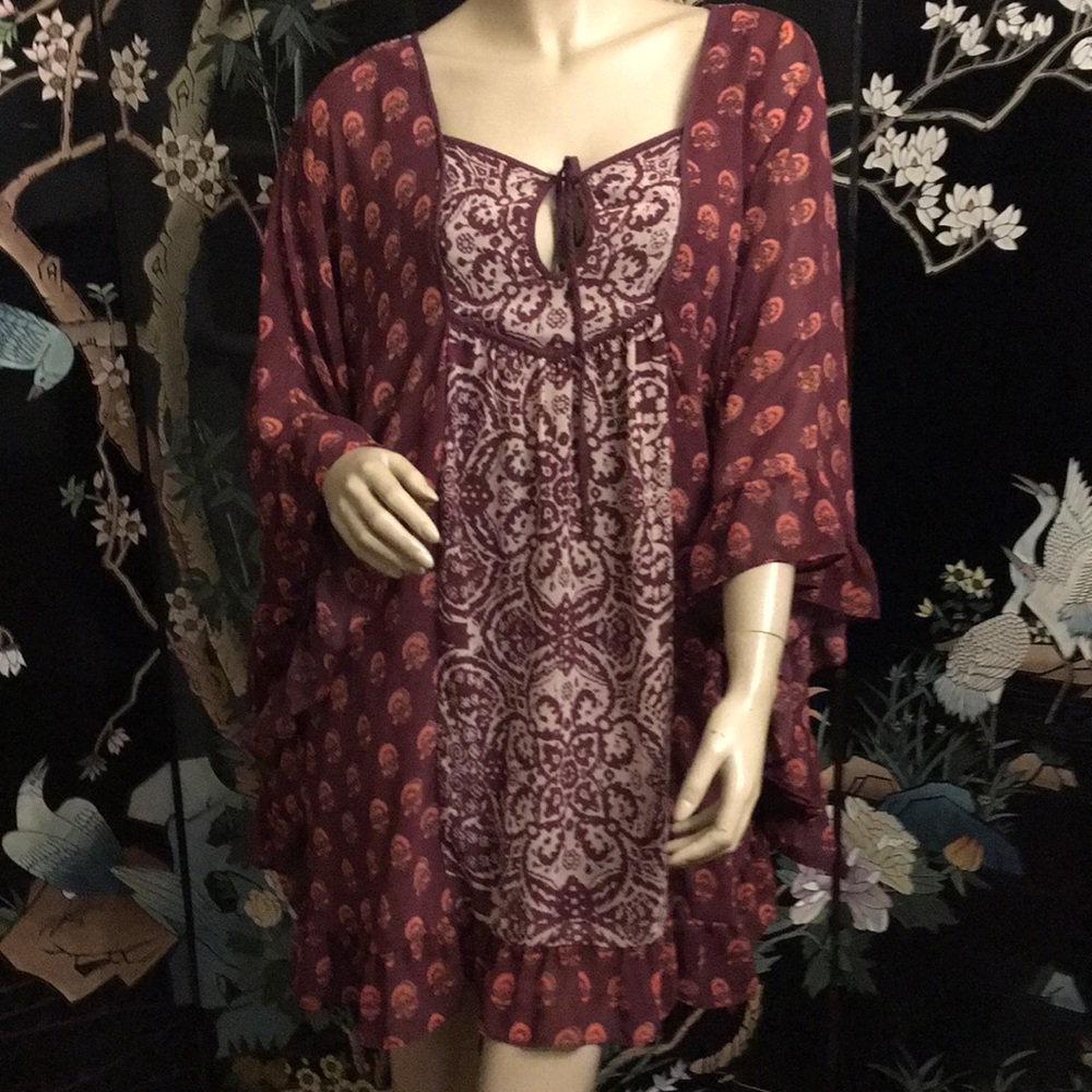 Very cool butterfly sleeve dress.